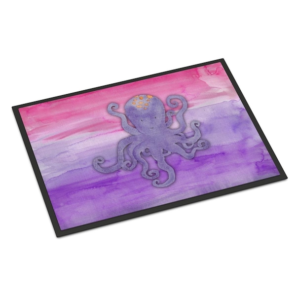 Carolines Treasures 24 x 36 in. Octopus Watercolor Indoor or Outdoor Mat BB7424JMAT - main